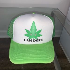 WOOD ROCKET I AM DOPE Leaf SNAPBACK HAT Brand New with tags
